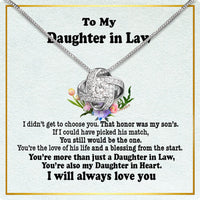 Thumbnail for Daughter-In-Law Necklace: Whispers of Love, Spoken From the Heart