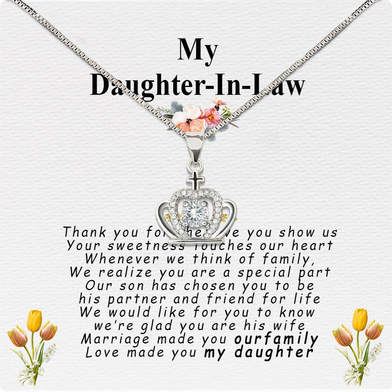 Daughter-In-Law Necklace: Whispers of Love, Spoken From the Heart