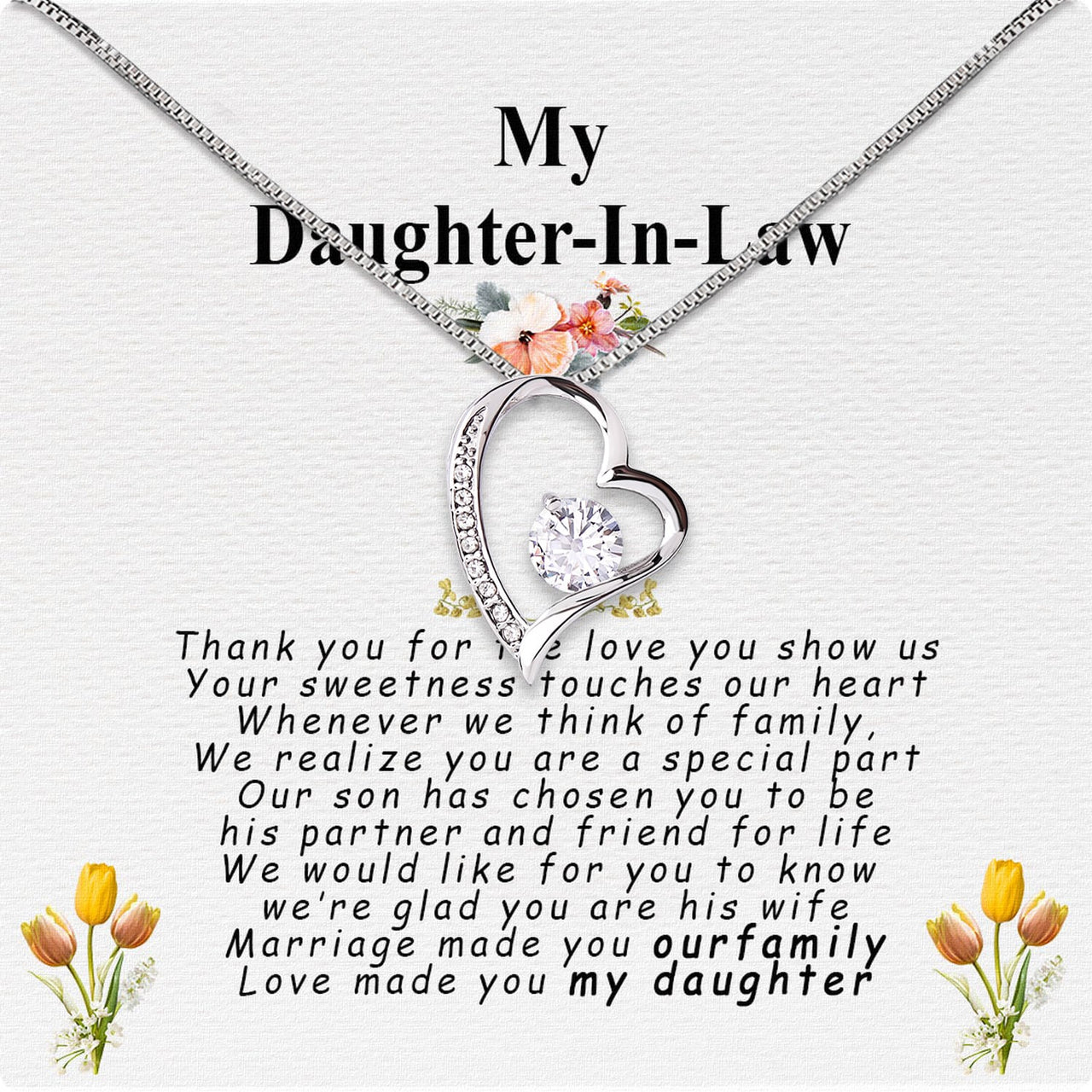 Daughter-In-Law Necklace: Whispers of Love, Spoken From the Heart