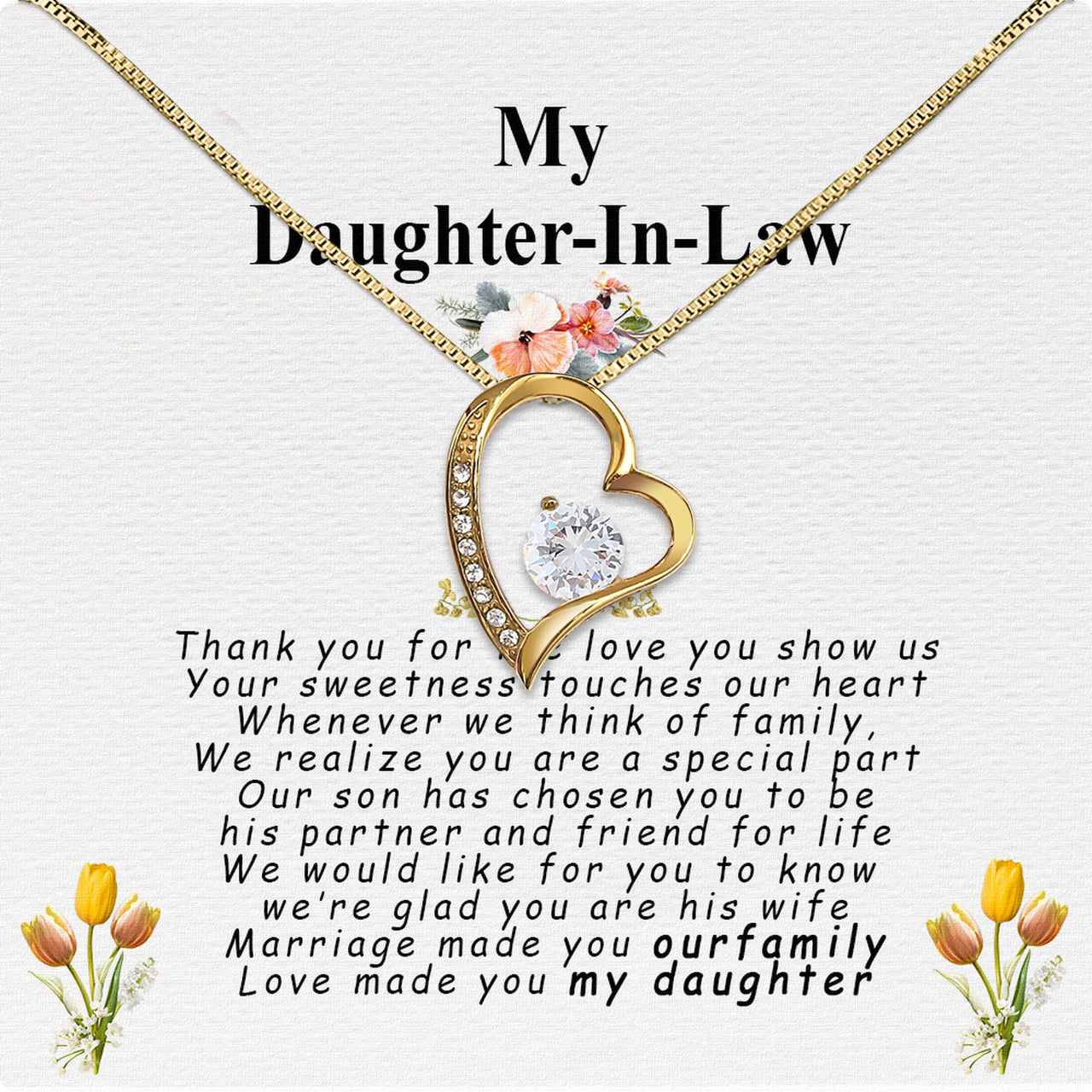 Daughter-In-Law Necklace: Whispers of Love, Spoken From the Heart