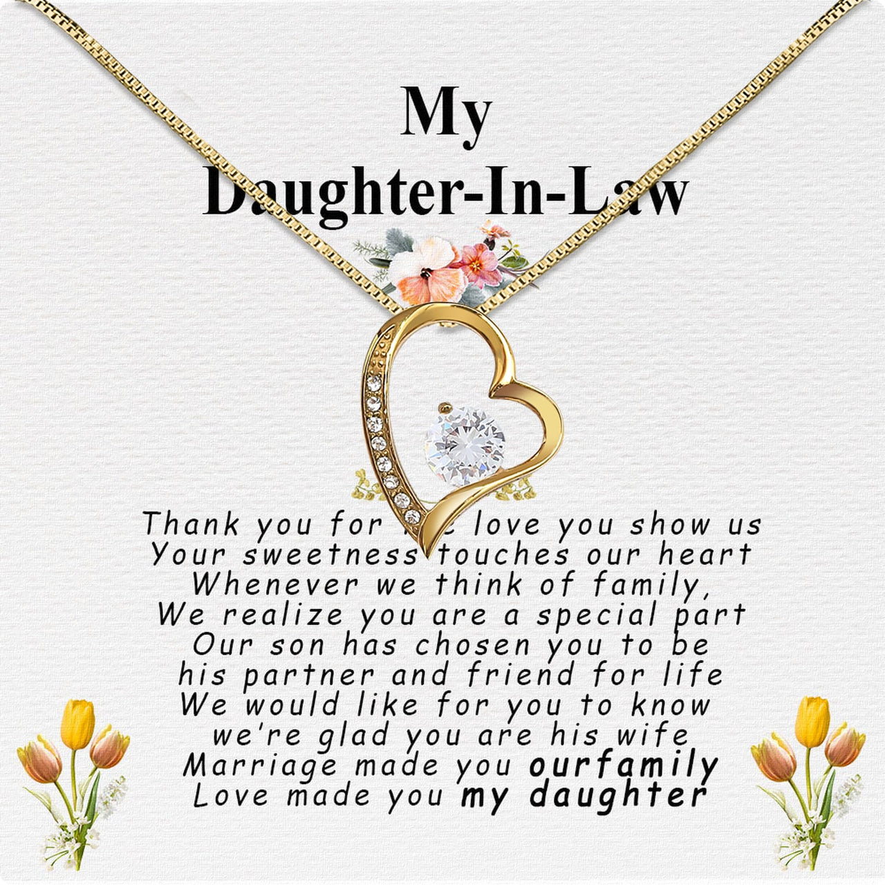 Daughter-In-Law Necklace: Whispers of Love, Spoken From the Heart