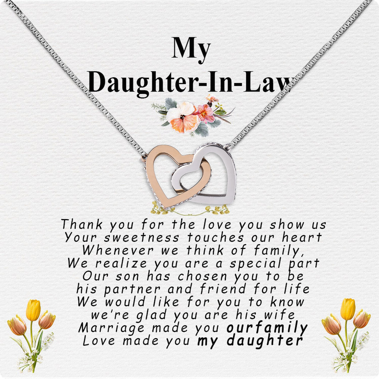 Daughter-In-Law Necklace: Whispers of Love, Spoken From the Heart