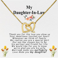 Thumbnail for Daughter-In-Law Necklace: Whispers of Love, Spoken From the Heart