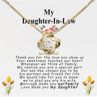 Thumbnail for Daughter-In-Law Necklace: Whispers of Love, Spoken From the Heart