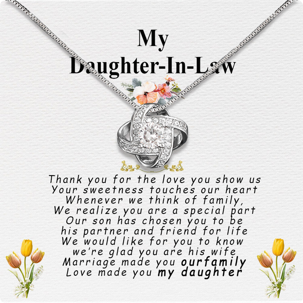 Daughter-In-Law Necklace: Whispers of Love, Spoken From the Heart