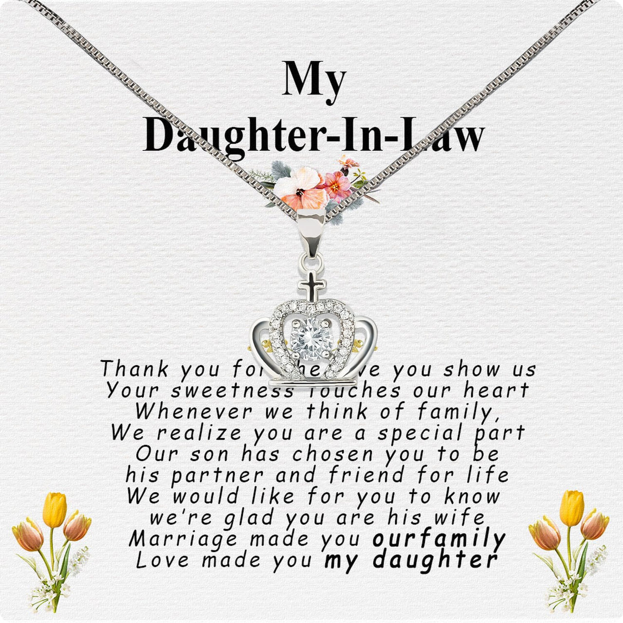 Daughter-In-Law Necklace: Whispers of Love, Spoken From the Heart