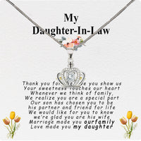 Thumbnail for Daughter-In-Law Necklace: Whispers of Love, Spoken From the Heart