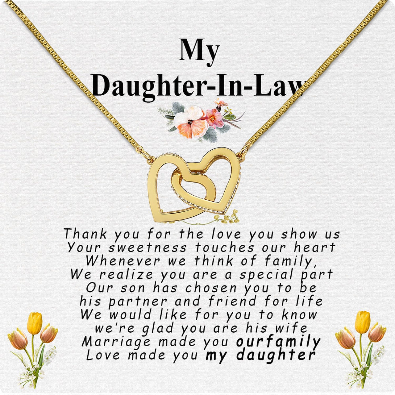 Daughter-In-Law Necklace: Whispers of Love, Spoken From the Heart