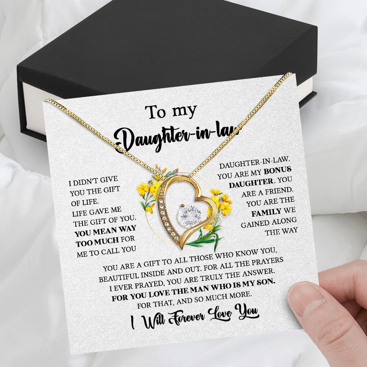 Daughter-In-Law Necklace: Whispers of Love, Spoken From the Heart