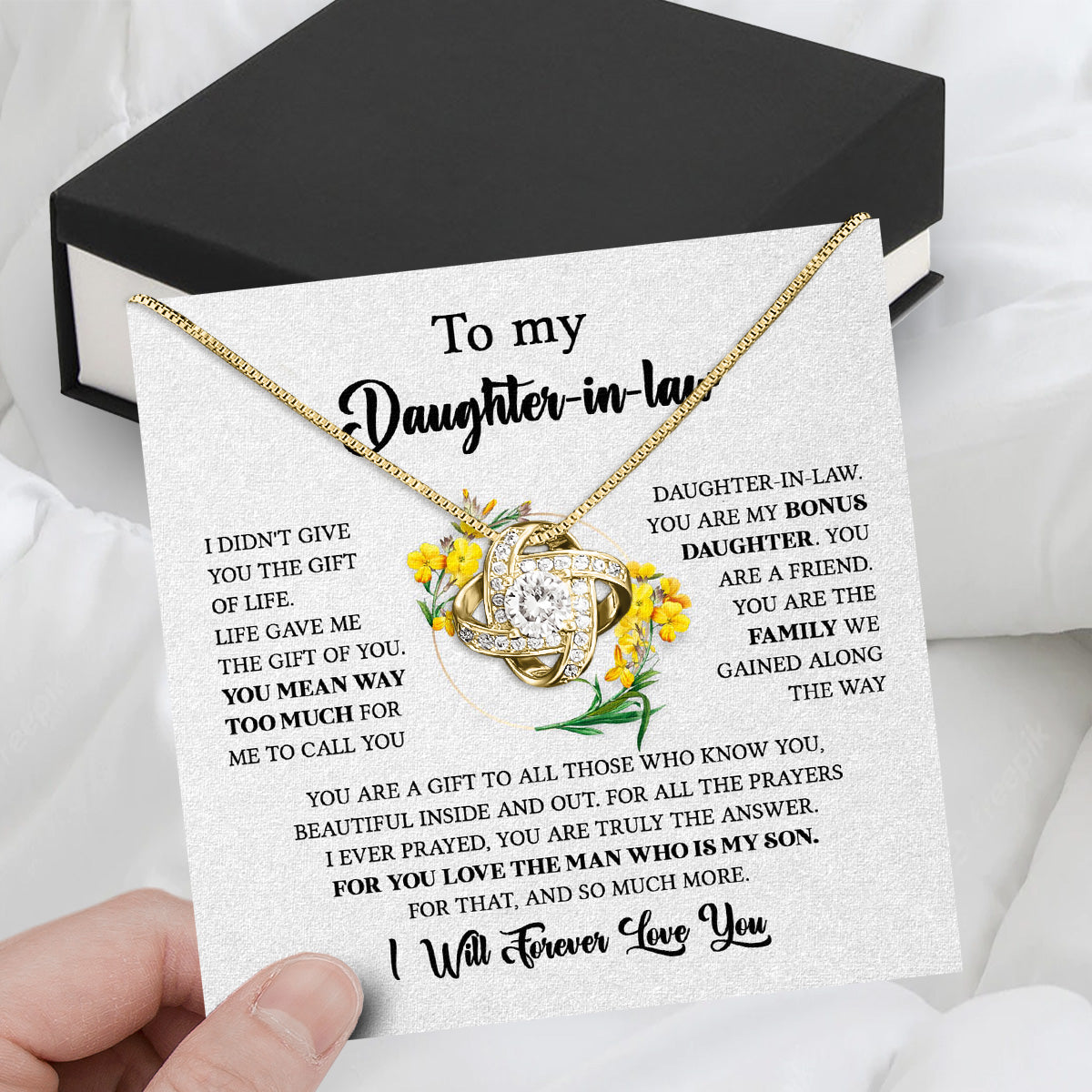 Daughter-In-Law Necklace: Whispers of Love, Spoken From the Heart