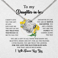 Thumbnail for Daughter-In-Law Necklace: Whispers of Love, Spoken From the Heart