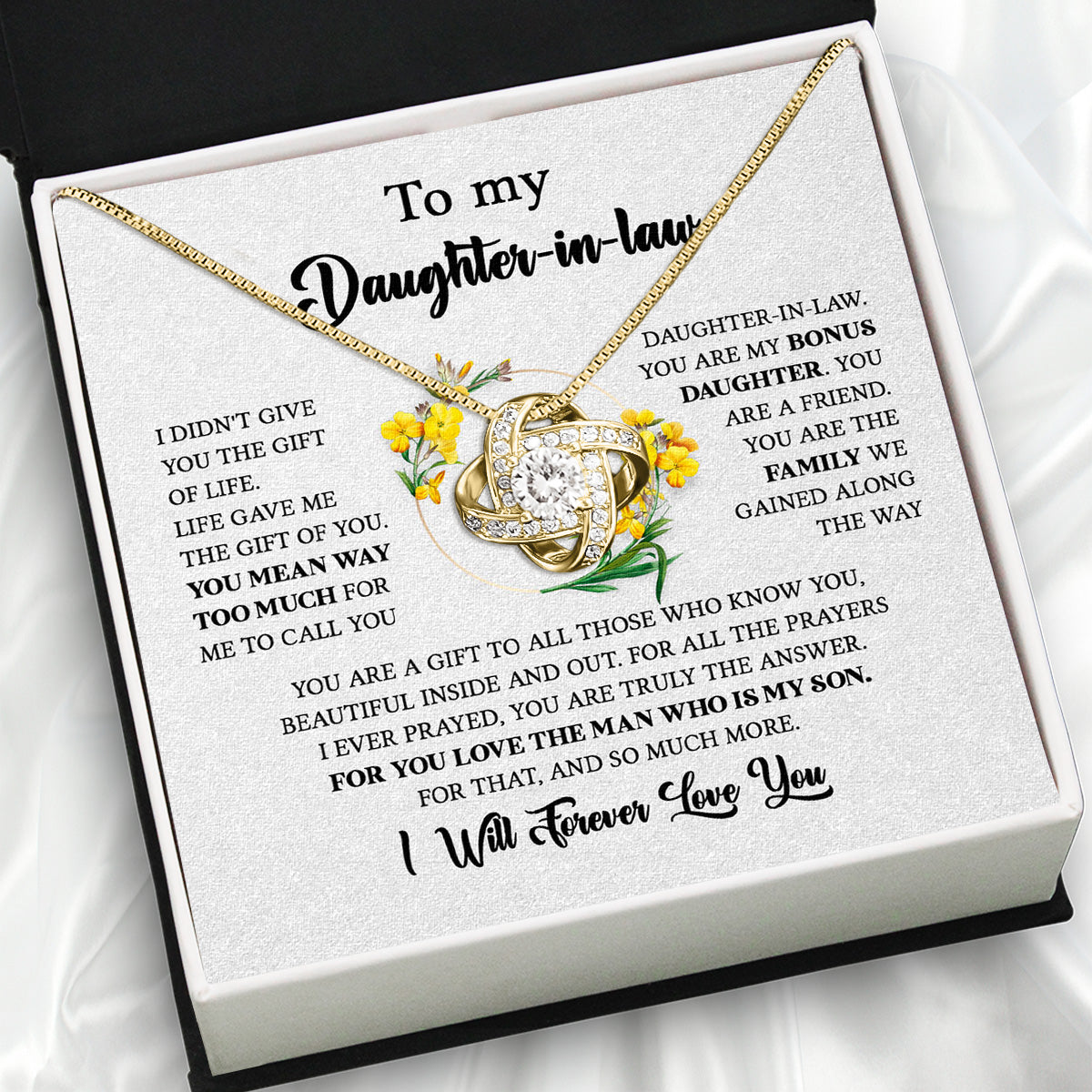 Daughter-In-Law Necklace: Whispers of Love, Spoken From the Heart