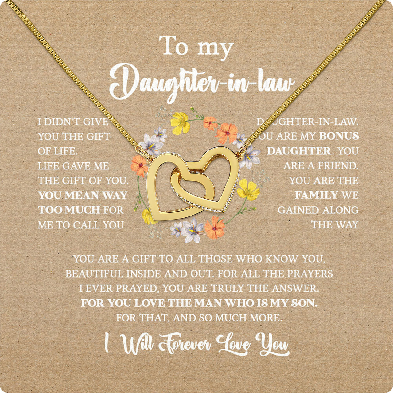 Daughter-In-Law Necklace: Whispers of Love, Spoken From the Heart