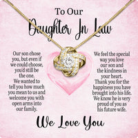 Thumbnail for Daughter-In-Law Necklace: Whispers of Love, Spoken From the Heart