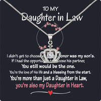 Thumbnail for Daughter-In-Law Necklace: Whispers of Love, Spoken From the Heart