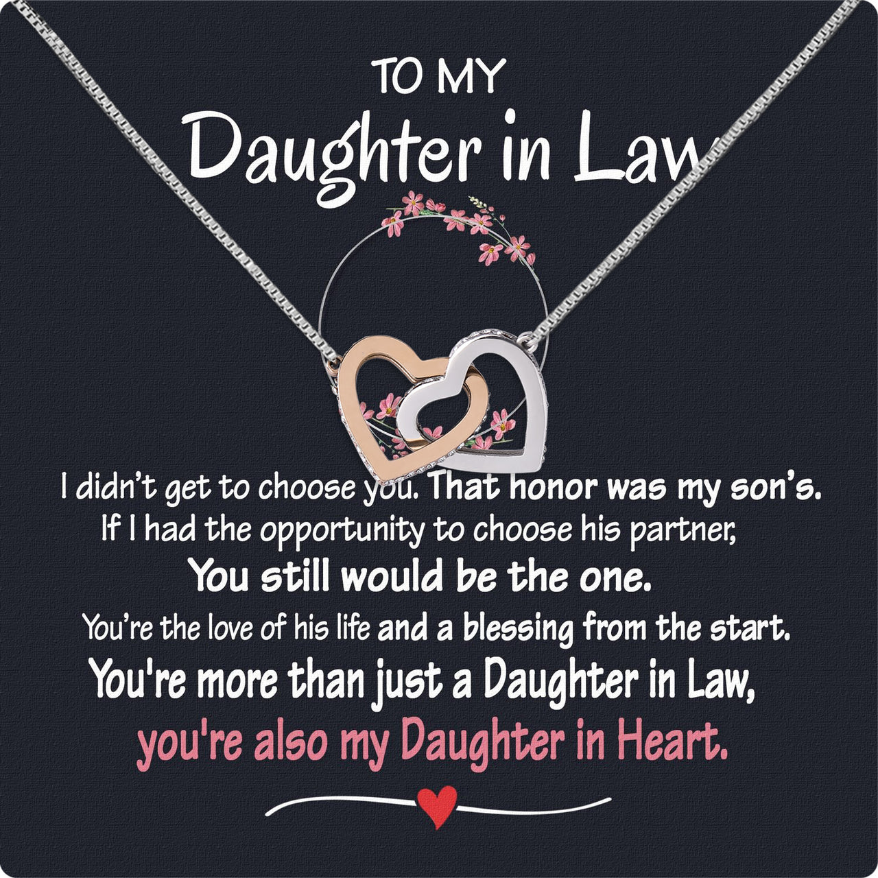 Daughter-In-Law Necklace: Whispers of Love, Spoken From the Heart