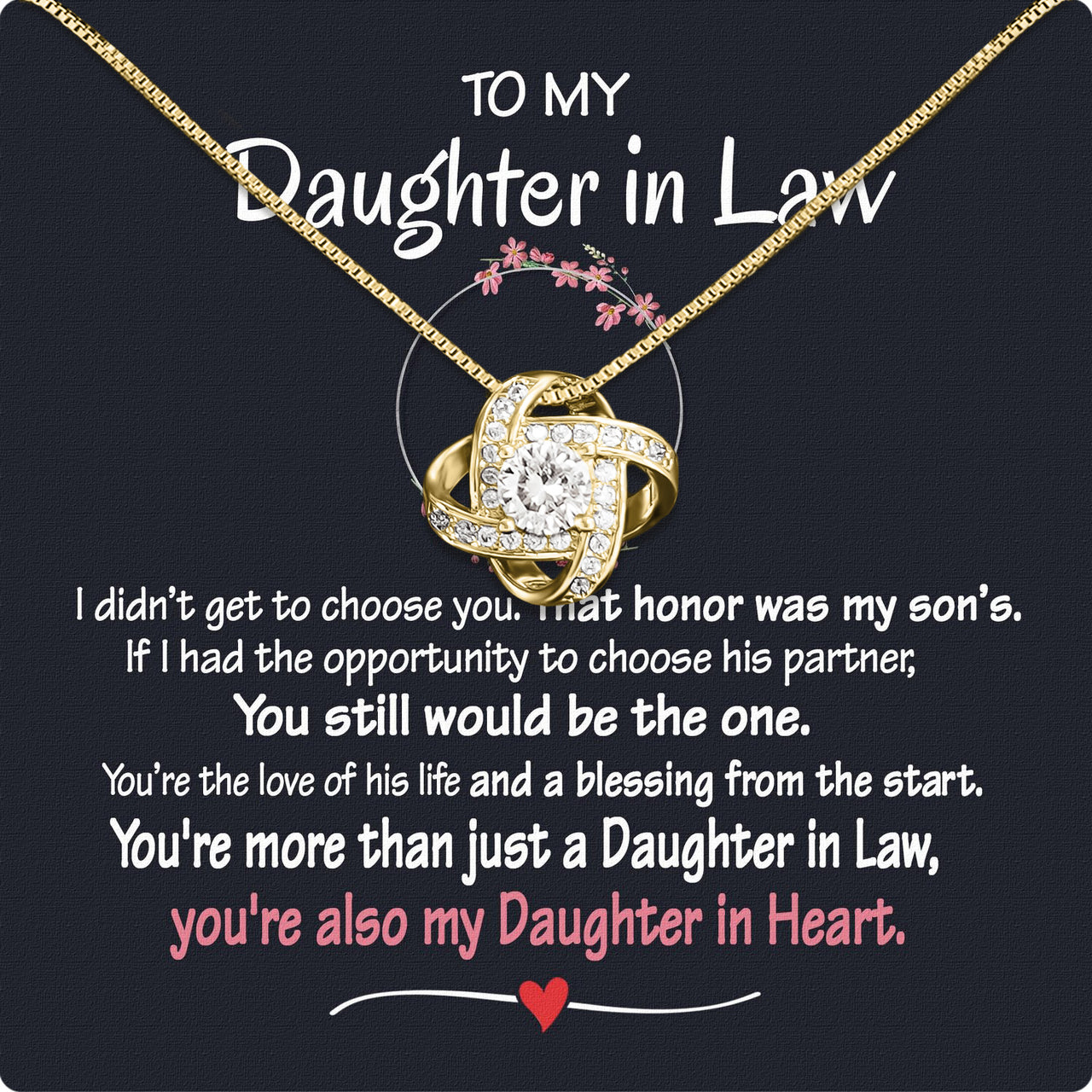 Daughter-In-Law Necklace: Whispers of Love, Spoken From the Heart