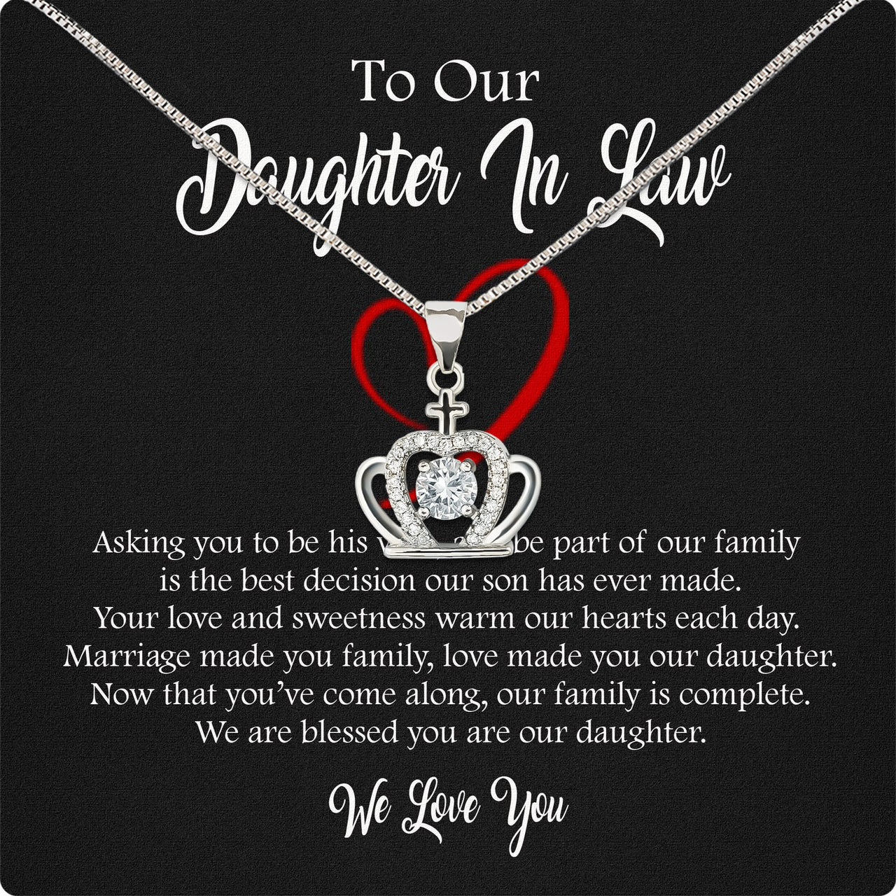 Daughter-In-Law Necklace: Whispers of Love, Spoken From the Heart