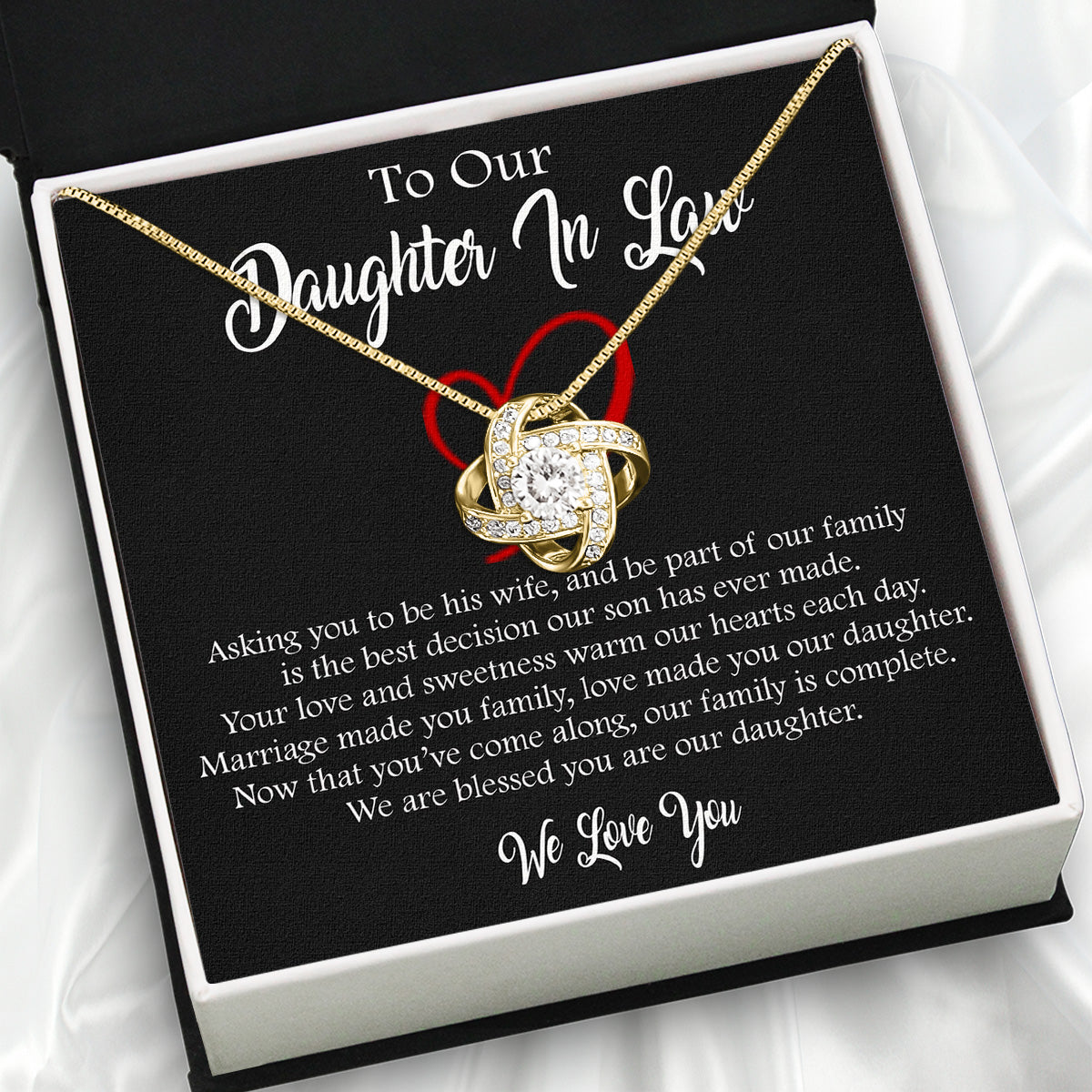 Daughter-In-Law Necklace: Whispers of Love, Spoken From the Heart