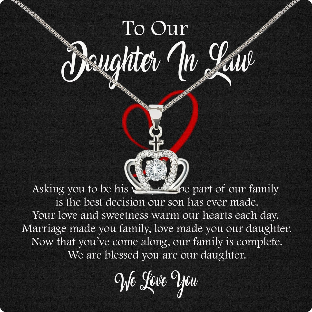 Daughter-In-Law Necklace: Whispers of Love, Spoken From the Heart