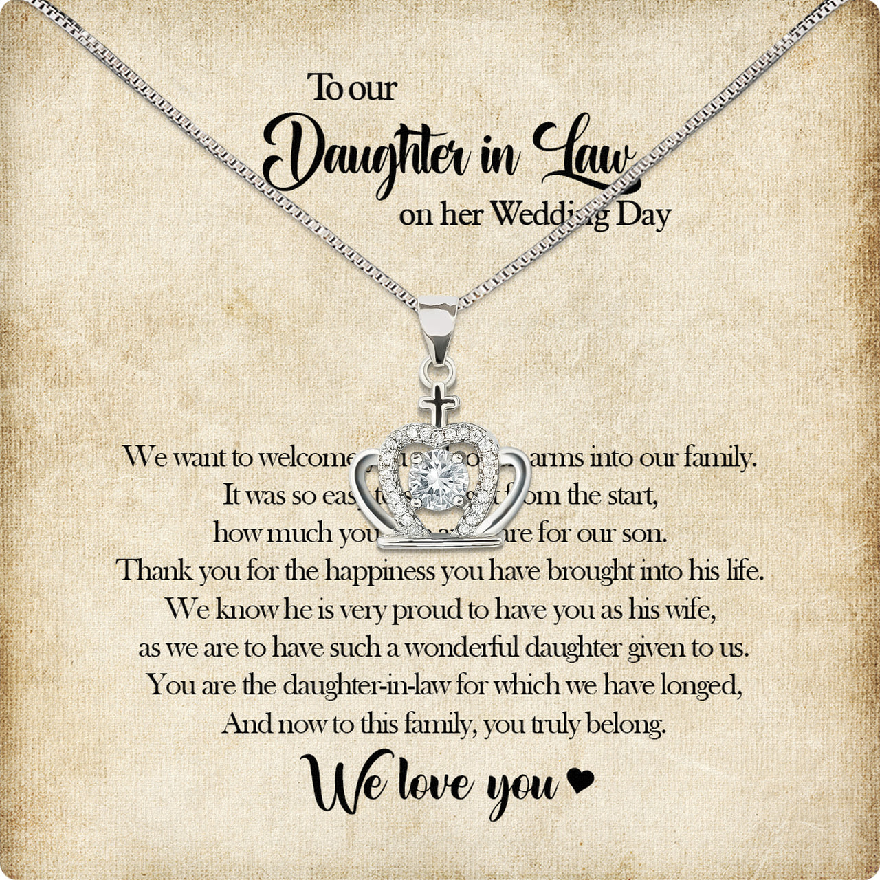 Daughter-In-Law Necklace: Whispers of Love, Spoken From the Heart