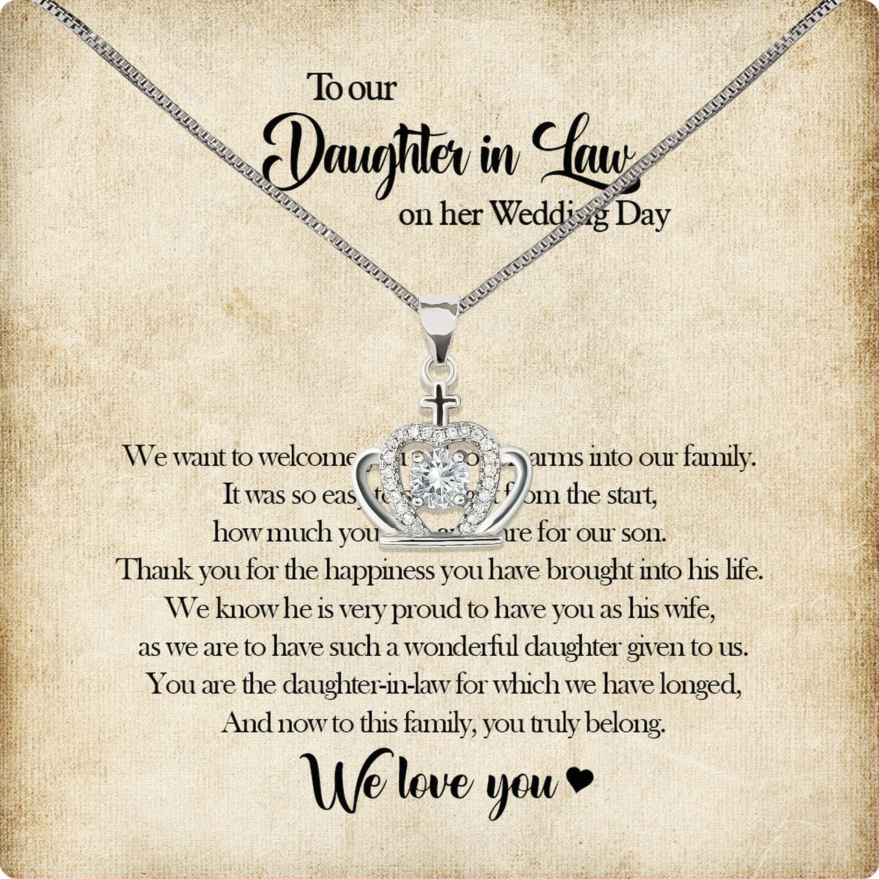 Daughter-In-Law Necklace: Whispers of Love, Spoken From the Heart