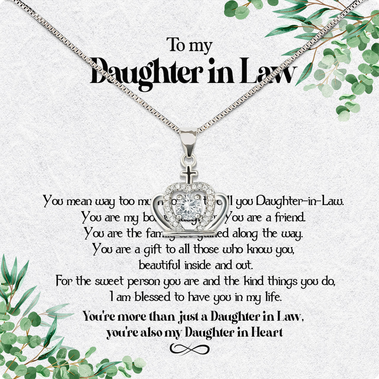 Daughter-In-Law Necklace: Whispers of Love, Spoken From the Heart