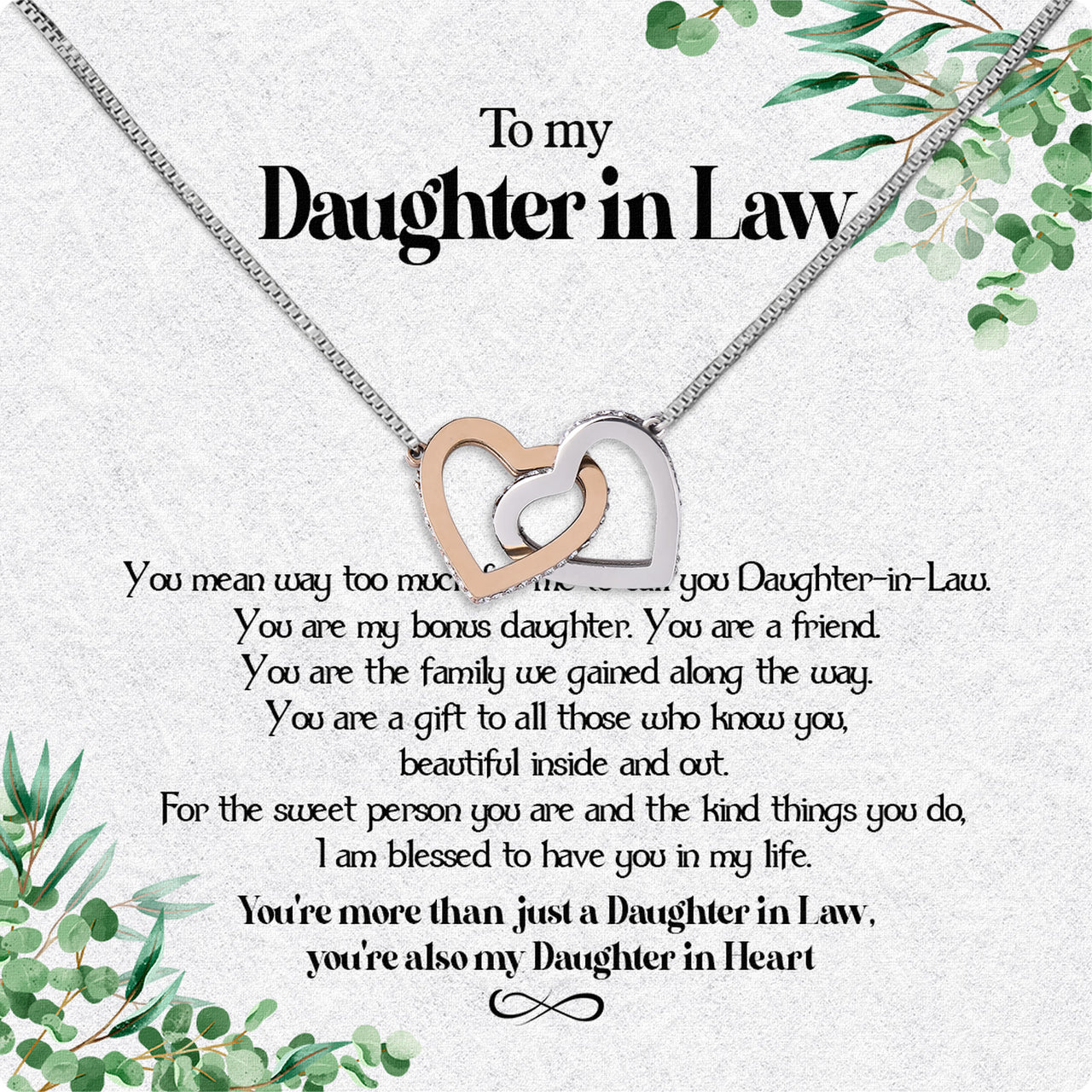 Daughter-In-Law Necklace: Whispers of Love, Spoken From the Heart