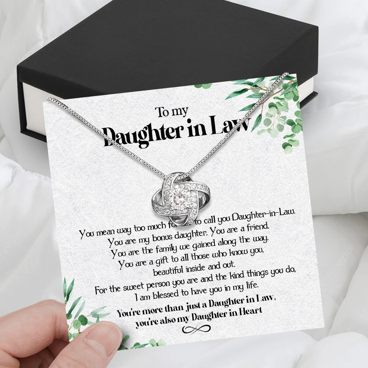 Daughter-In-Law Necklace: Whispers of Love, Spoken From the Heart