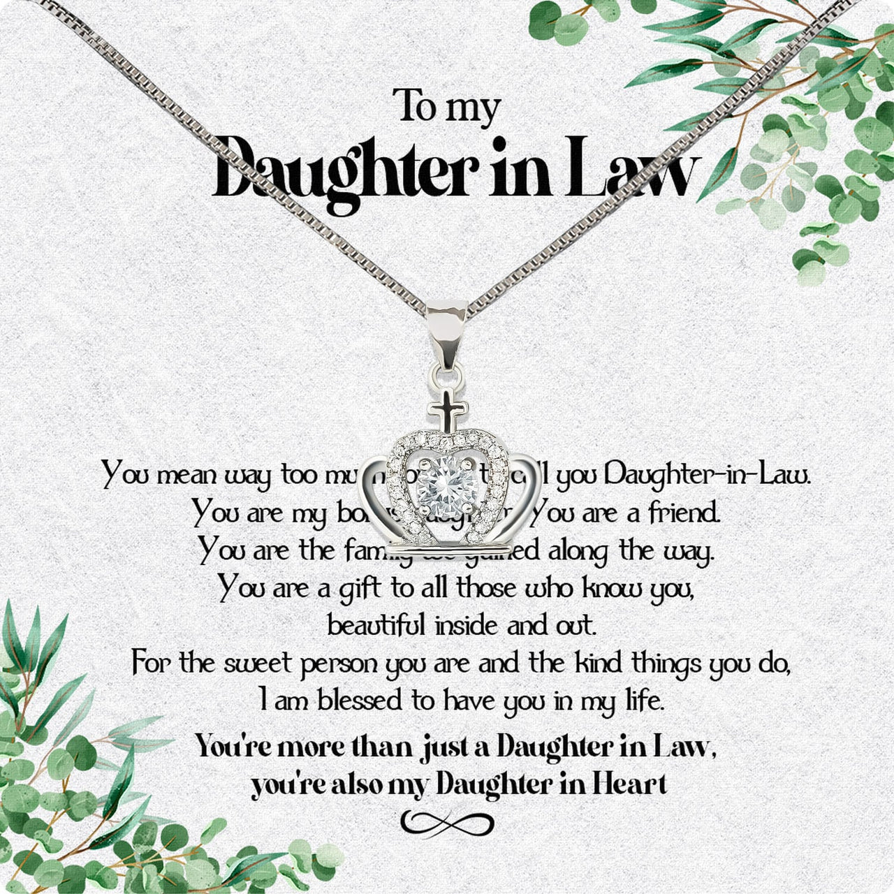 Daughter-In-Law Necklace: Whispers of Love, Spoken From the Heart