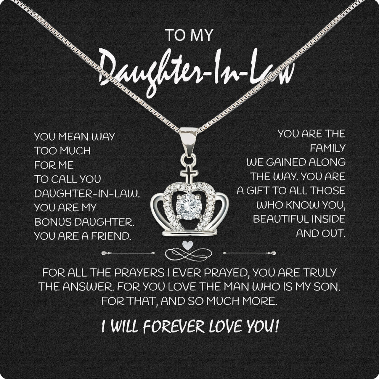 Daughter-In-Law Necklace: Whispers of Love, Spoken From the Heart