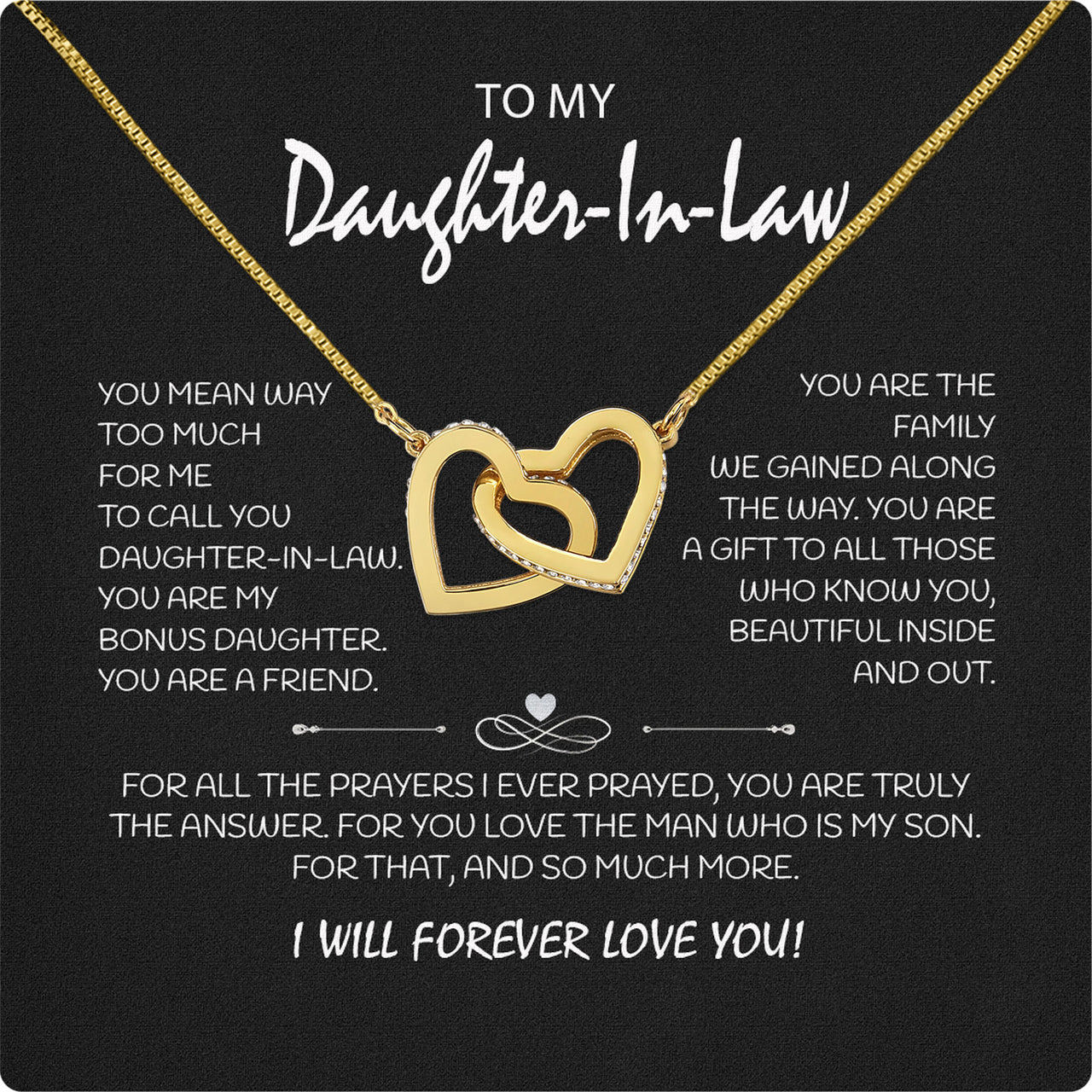 Daughter-In-Law Necklace: Whispers of Love, Spoken From the Heart