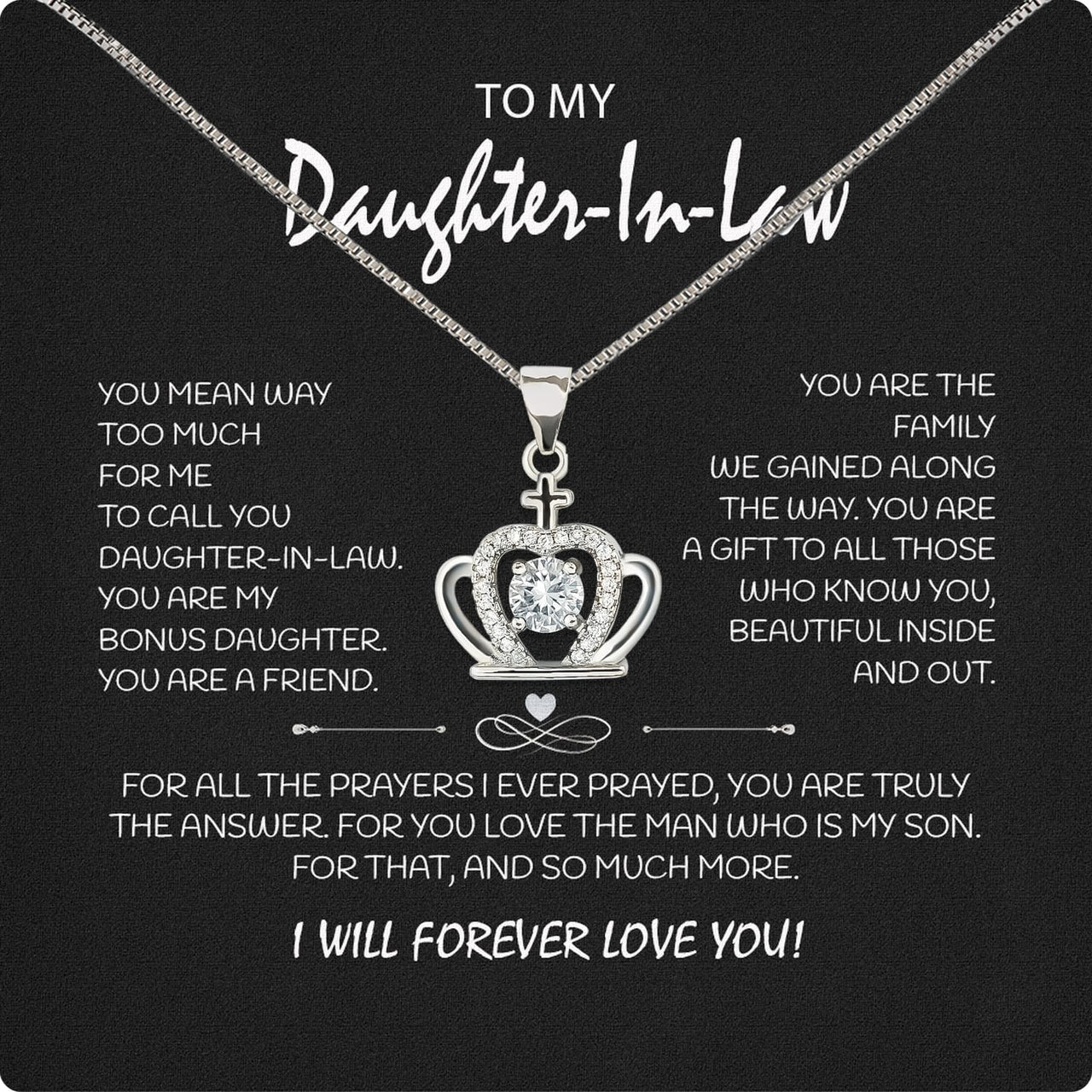 Daughter-In-Law Necklace: Whispers of Love, Spoken From the Heart