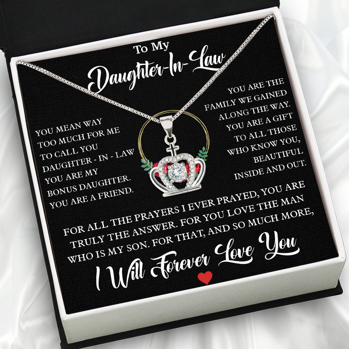 Daughter-In-Law Necklace: Whispers of Love, Spoken From the Heart