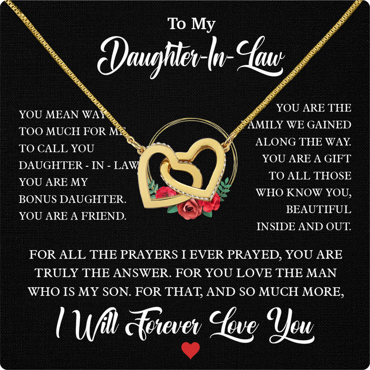 Daughter-In-Law Necklace: Whispers of Love, Spoken From the Heart