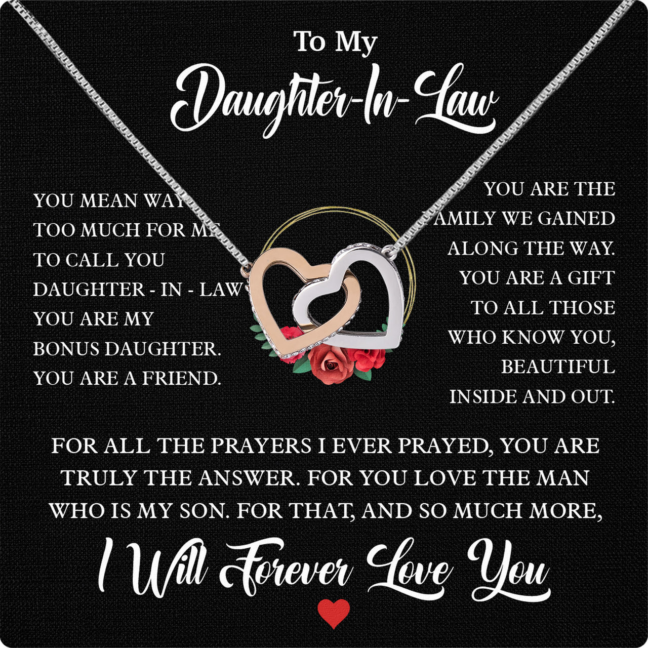 Daughter-In-Law Necklace: Whispers of Love, Spoken From the Heart