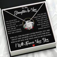 Thumbnail for Daughter-In-Law Necklace: Whispers of Love, Spoken From the Heart