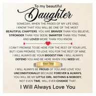 To My Daughter With Heartfelt Message - Engraved Ring For Daughter - Always In Mine