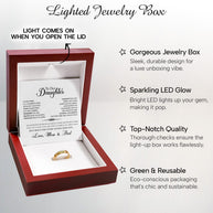 To My Daughter With Heartfelt Message - Engraved Ring For Daughter - Always In Mine