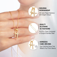 To My Granddaughter Necklace With Message Card - All of my Love and Light