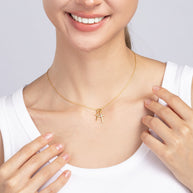 To My Granddaughter Necklace With Message Card - Nothing Will Ever Change That