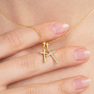 To My Granddaughter Necklace With Message Card - Nothing Will Ever Change That
