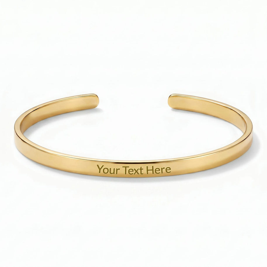 To My Daughter With Heartfelt Message - Engraved Cuff Bangle For Daughter - Pages Of My Life