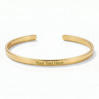 To My Daughter With Heartfelt Message - Engraved Cuff Bangle For Daughter - Pages Of My Life