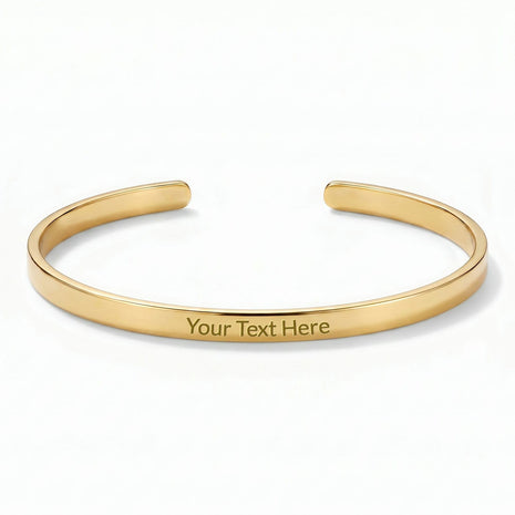 To My Daughter With Heartfelt Message - Engraved Cuff Bangle For Daughter - Pages Of My Life
