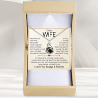 Sparkling Black Pearl Pendant Necklace for Wife – A Gift of Timeless Love - Falling In Love