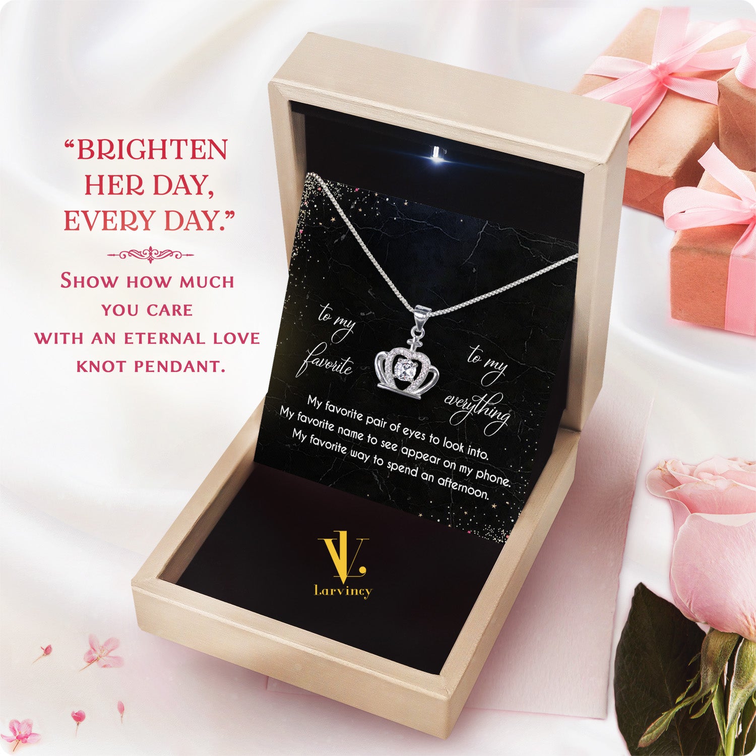 Wife Necklace: Because She Holds Your Heart