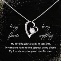 Thumbnail for Wife Necklace: Because She Holds Your Heart