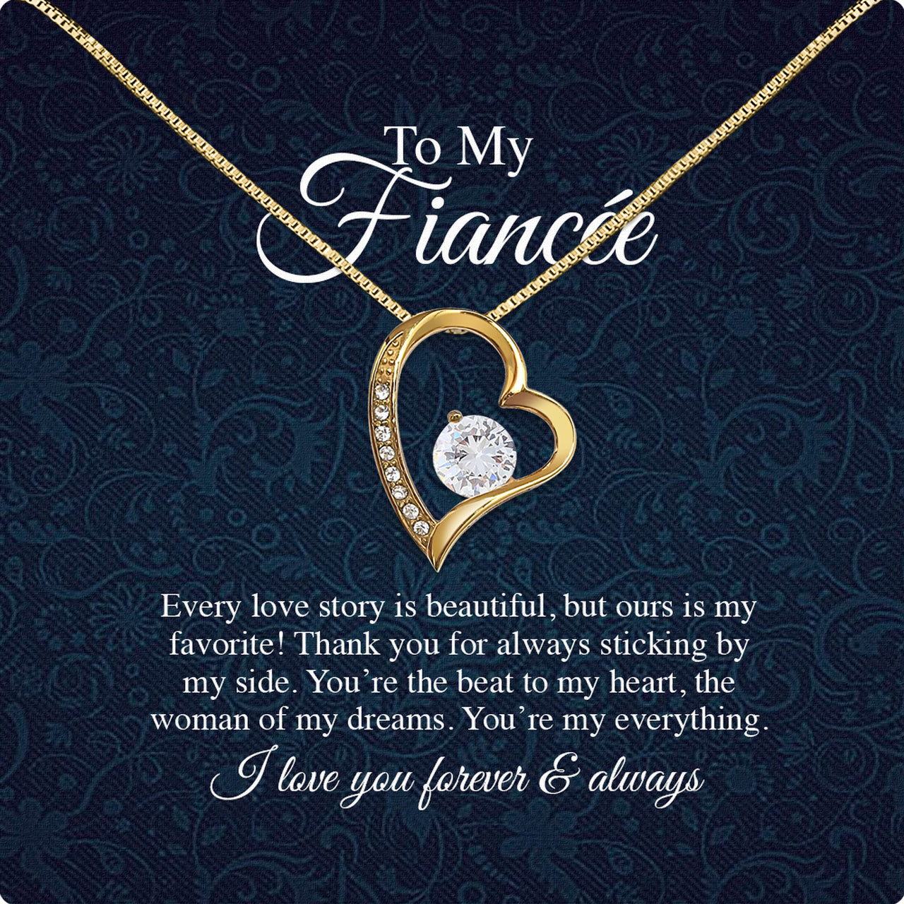 Necklace Gift For Fiancee