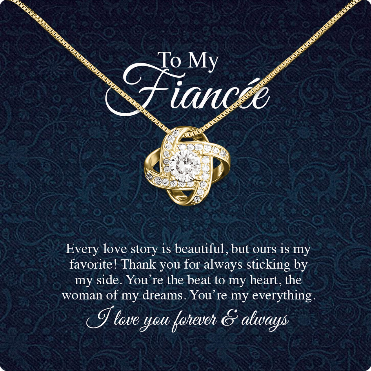 Necklace Gift For Fiancee